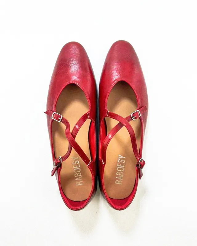 Cross Straps Point Toe Mary Janes sold by Raboesy