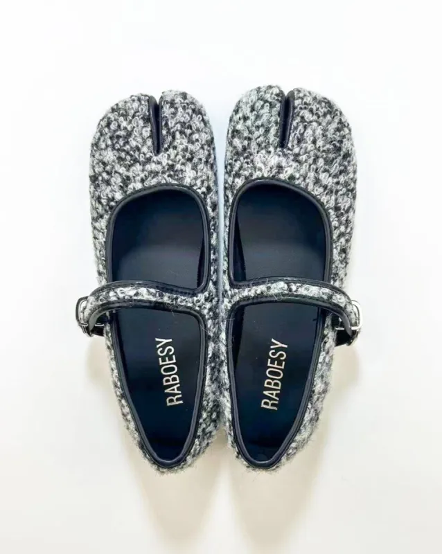 Faux Plush Tabi Mary Janes sold by Raboesy