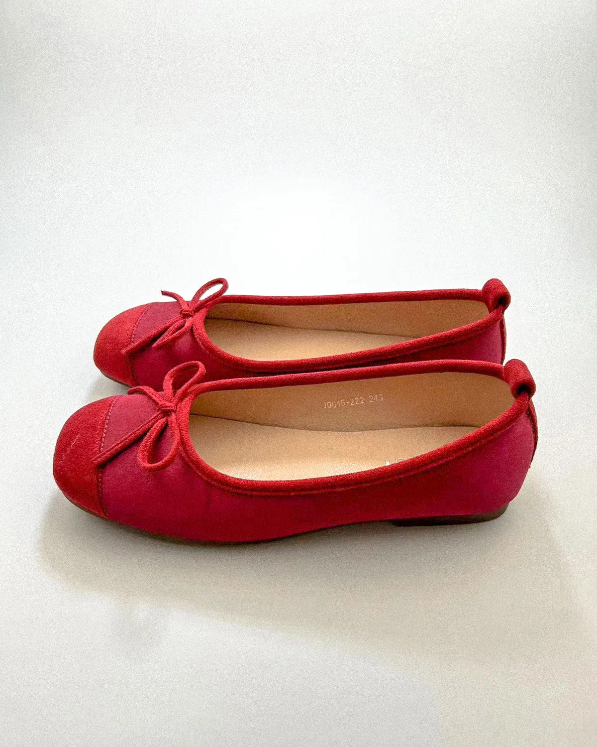 Round Toe Tie Bow Ballet Flats sold by Raboesy