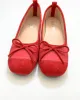 Round Toe Tie Bow Ballet Flats sold by Raboesy
