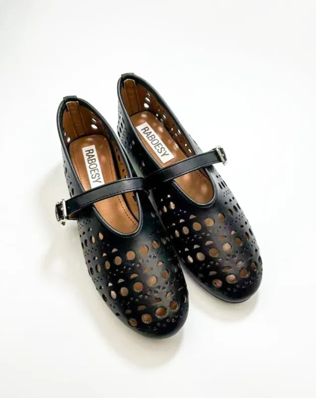 Hollow Out Ballet Flats sold by Raboesy