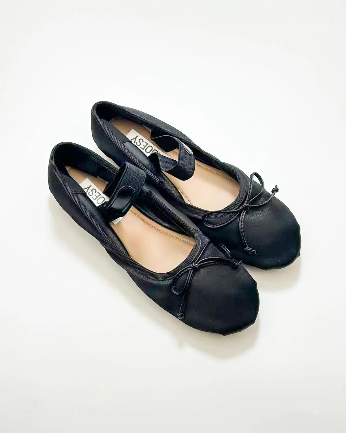 Satin Round Toe Ballerinas sold by Raboesy product image thumbnail 3
