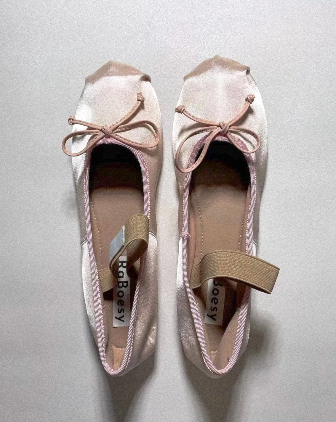 Satin Round Toe Ballerinas sold by Raboesy product image thumbnail 4