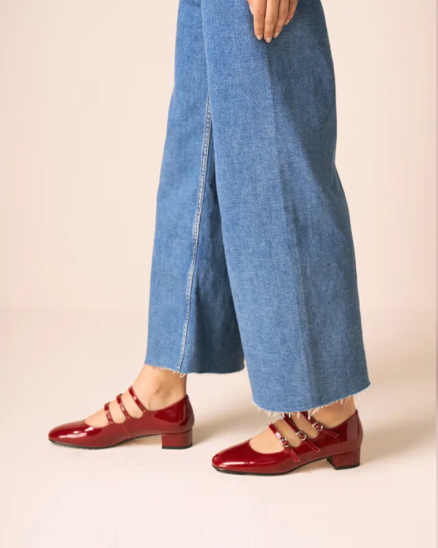 Three Buckle Heeled Mary Janes sold by Raboesy
