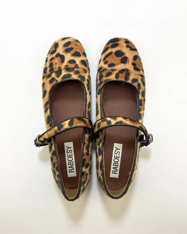 Leopard Mary Janes sold by Raboesy