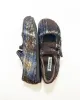 Faux Fur Lattice Double Straps Flats sold by Raboesy