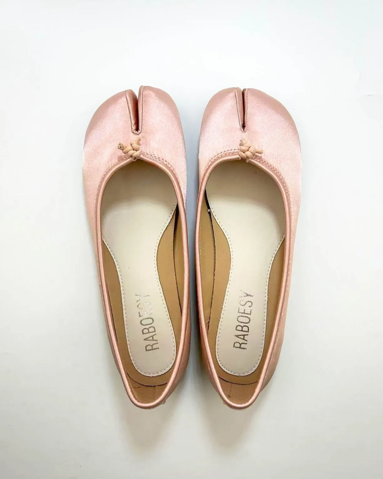 Satin Tabi Ballet Flats sold by Raboesy