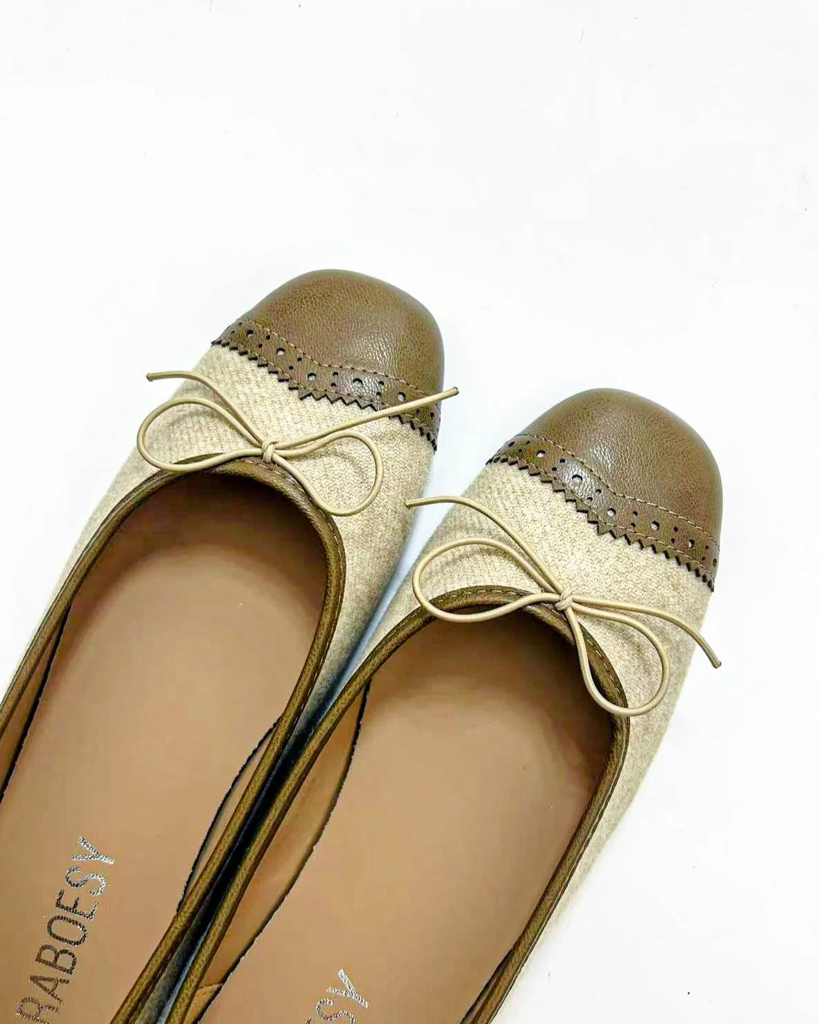 Color Block Round Toe Flats sold by Raboesy product image thumbnail 5