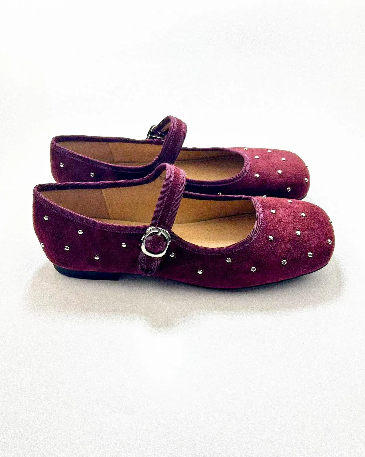 Studded Suede Mary Janes sold by Raboesy product image thumbnail 3