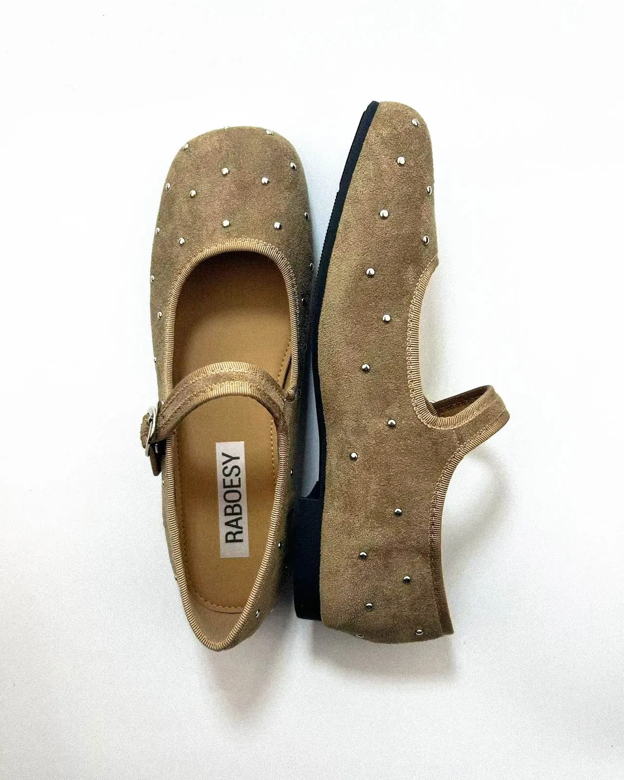 Studded Suede Mary Janes sold by Raboesy product image thumbnail 5