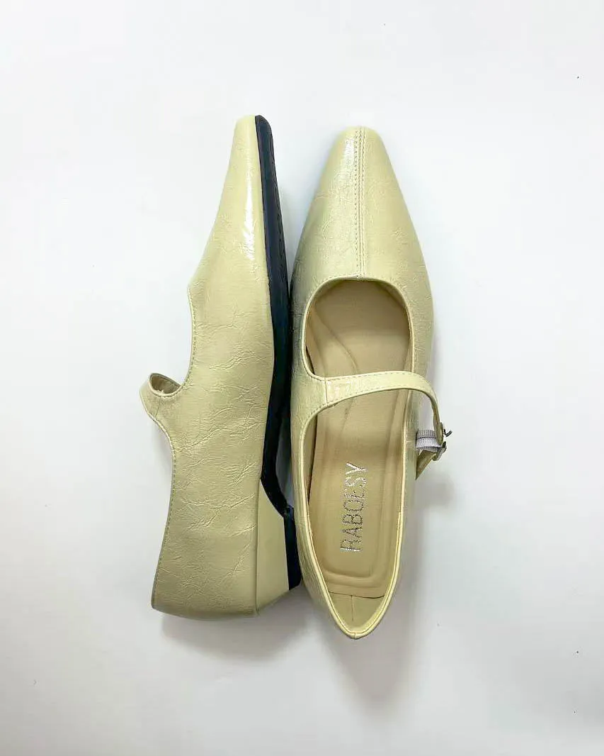 Point Toe Wedge Heel Mary Janes sold by Raboesy product image thumbnail 3