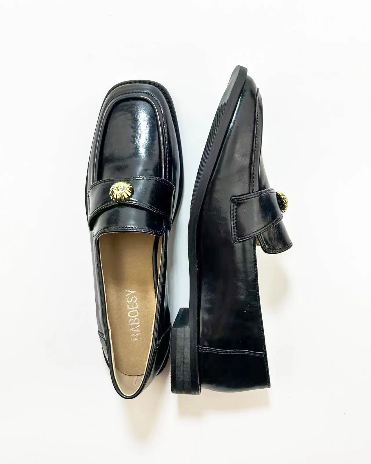 Square Toe Solid Loafers sold by Raboesy product image thumbnail 2