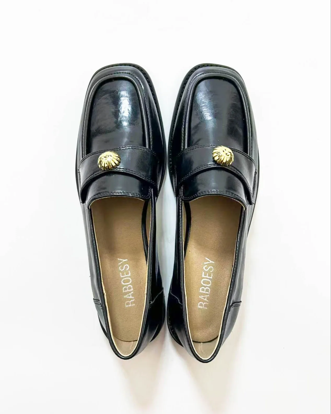 Square Toe Solid Loafers sold by Raboesy product image thumbnail 5