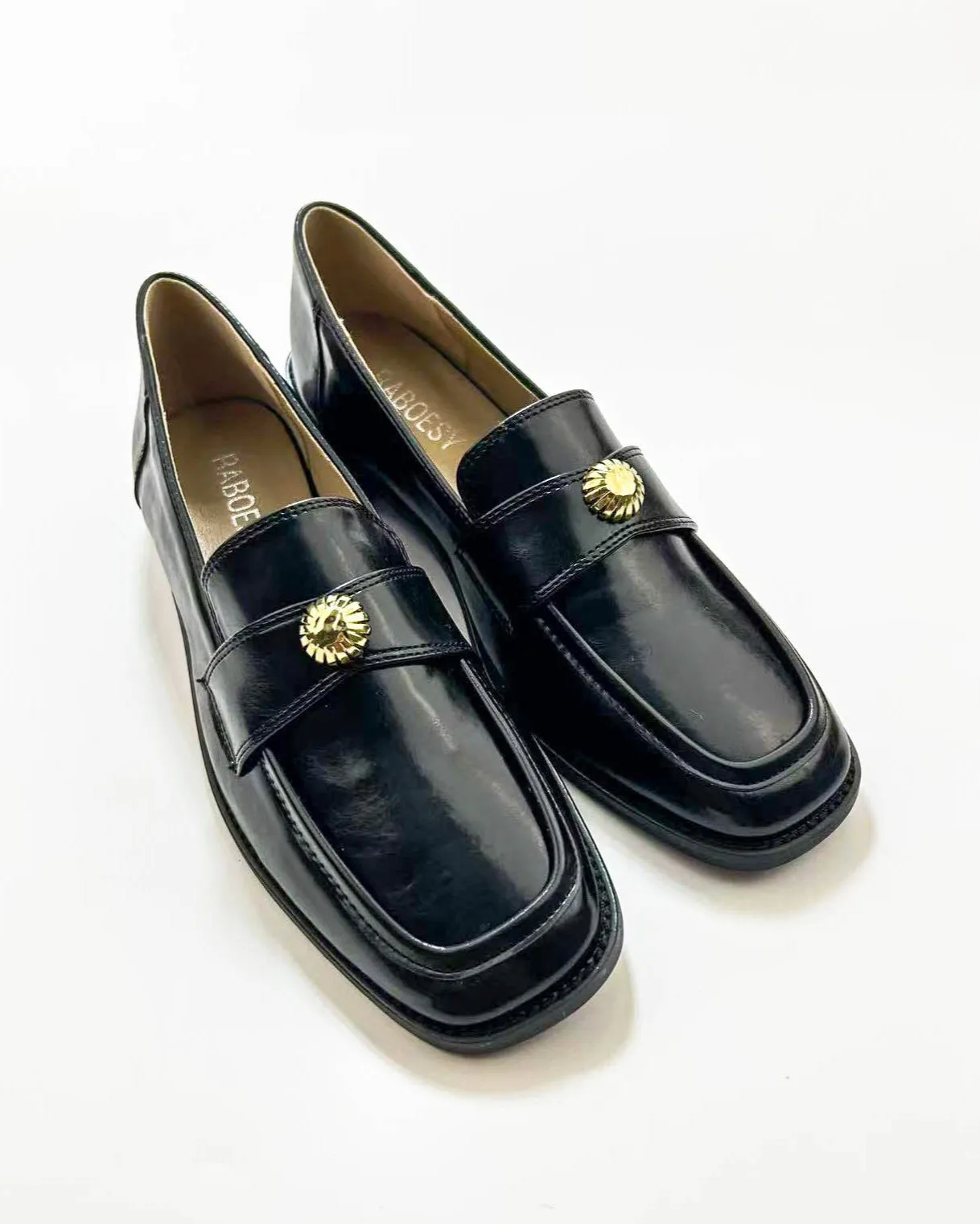 Square Toe Solid Loafers sold by Raboesy
