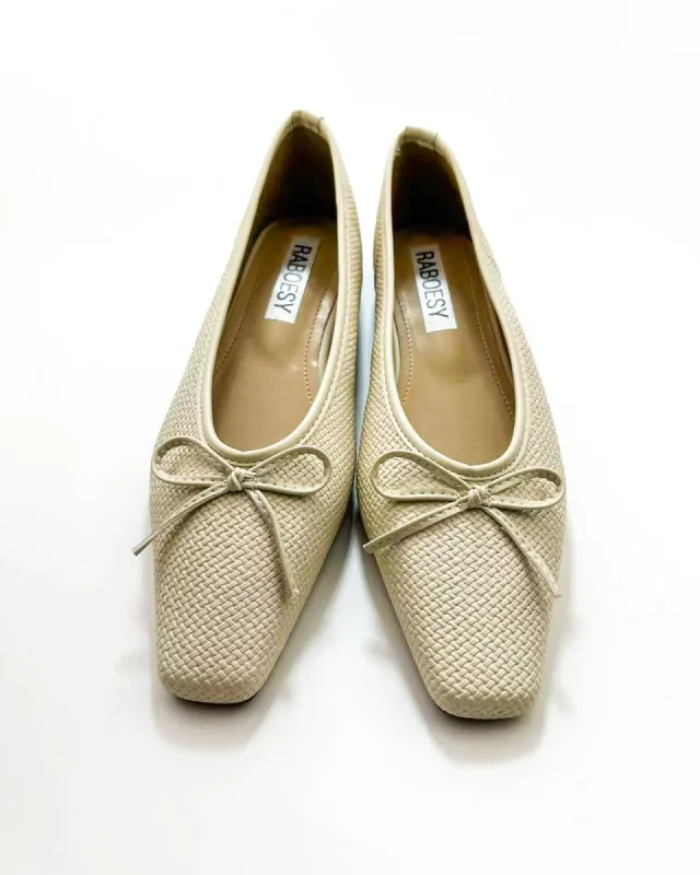 Knitted Point Toe Ballet Flats sold by Raboesy