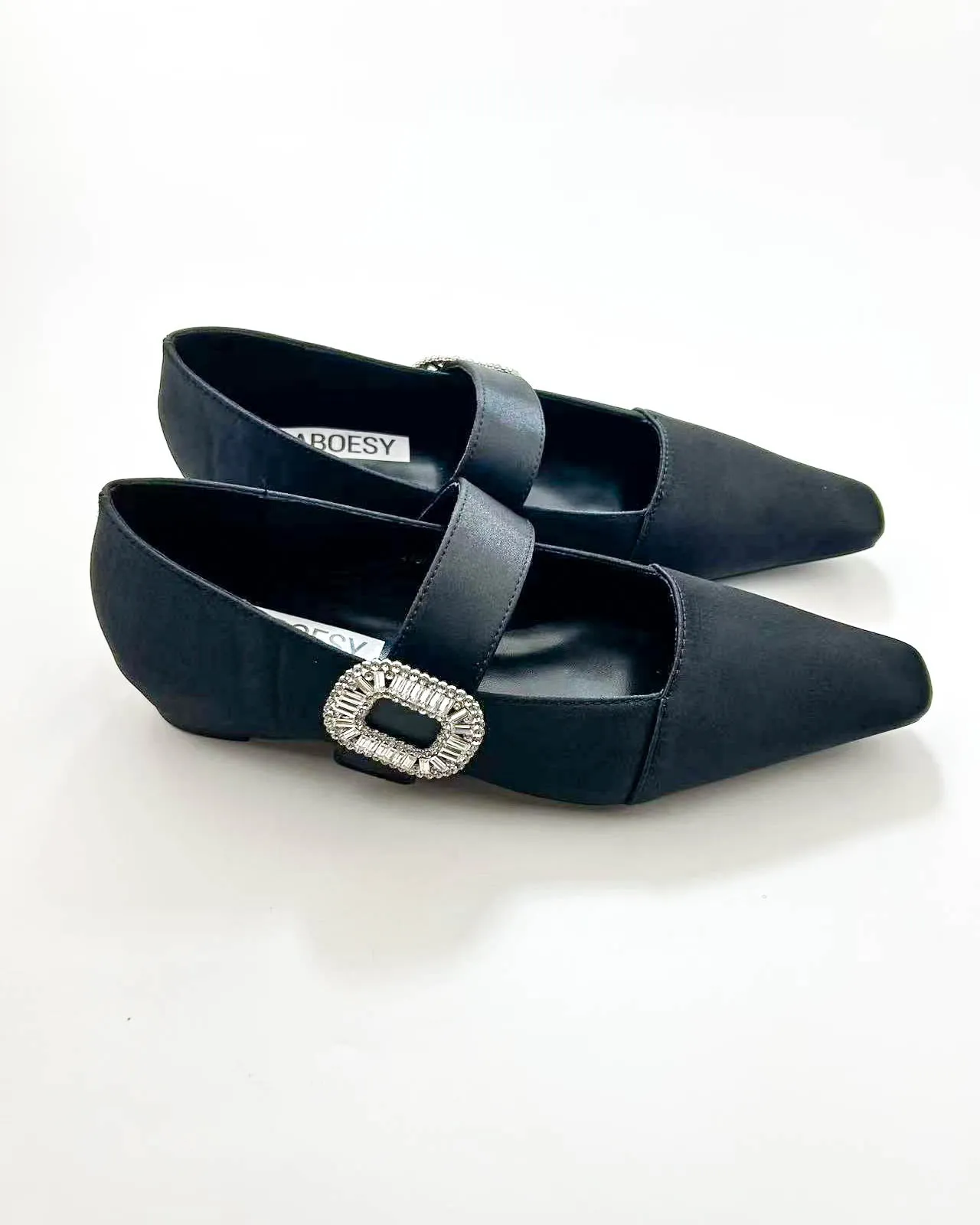 Satin Point Toe Mary Janes sold by Raboesy product image thumbnail 2