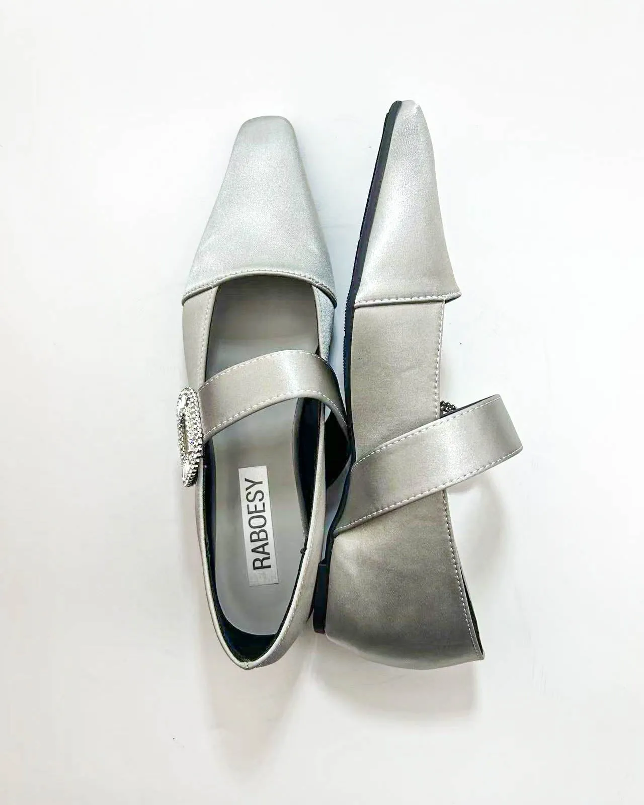 Satin Point Toe Mary Janes sold by Raboesy product image thumbnail 5