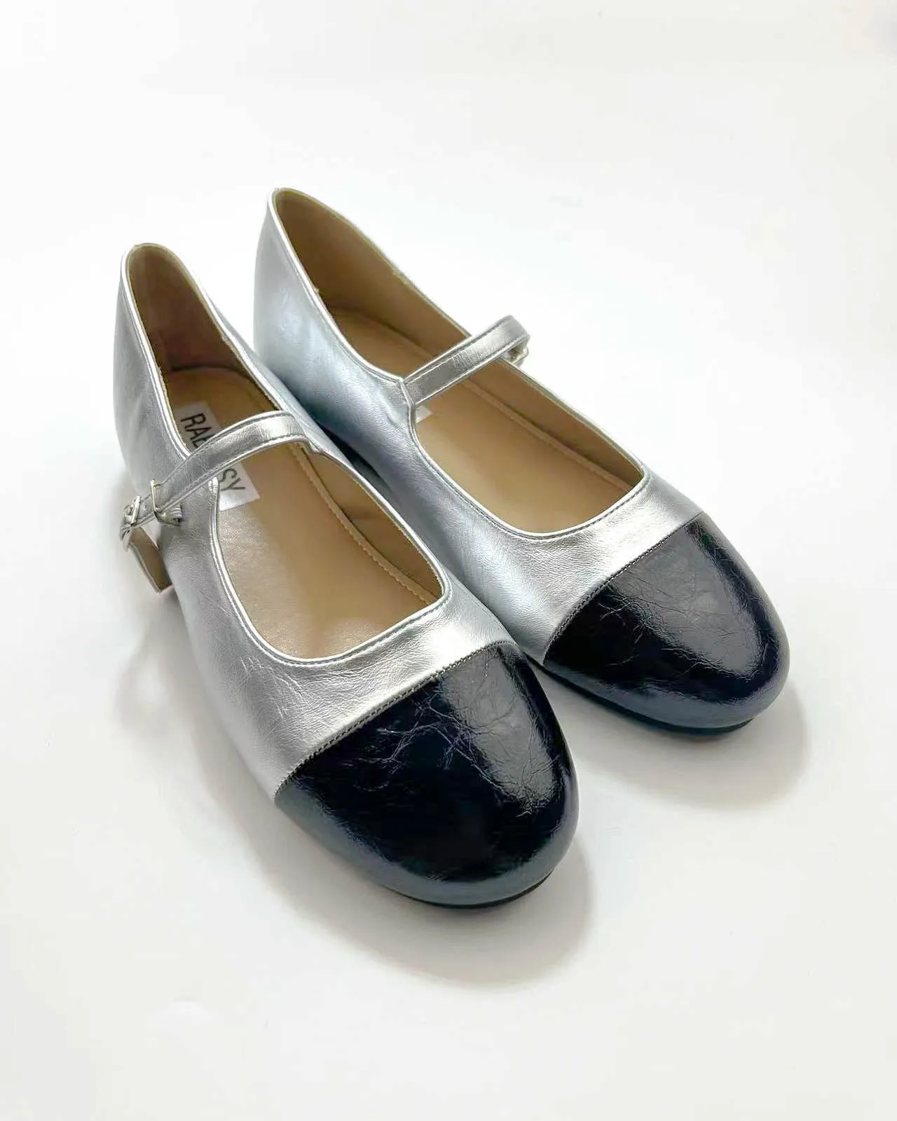 Color Block Mary Jane Flats sold by Raboesy
