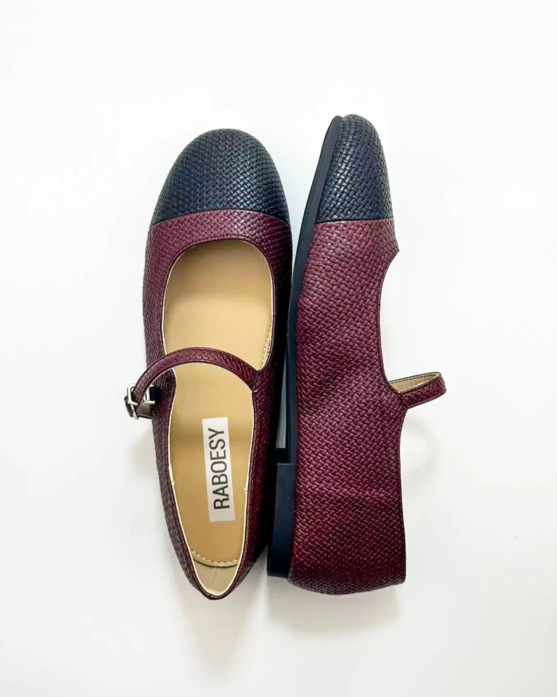 Knitted Color Block Mary Jane Flats sold by Raboesy product image thumbnail 2