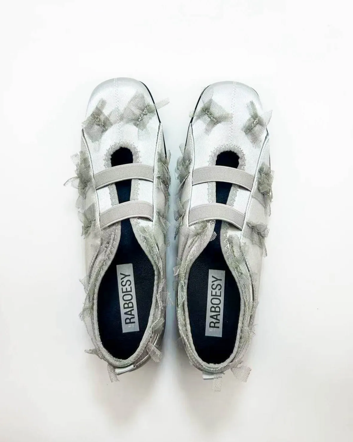Satin Double Straps Ballet Sneakers sold by Raboesy product image thumbnail 3