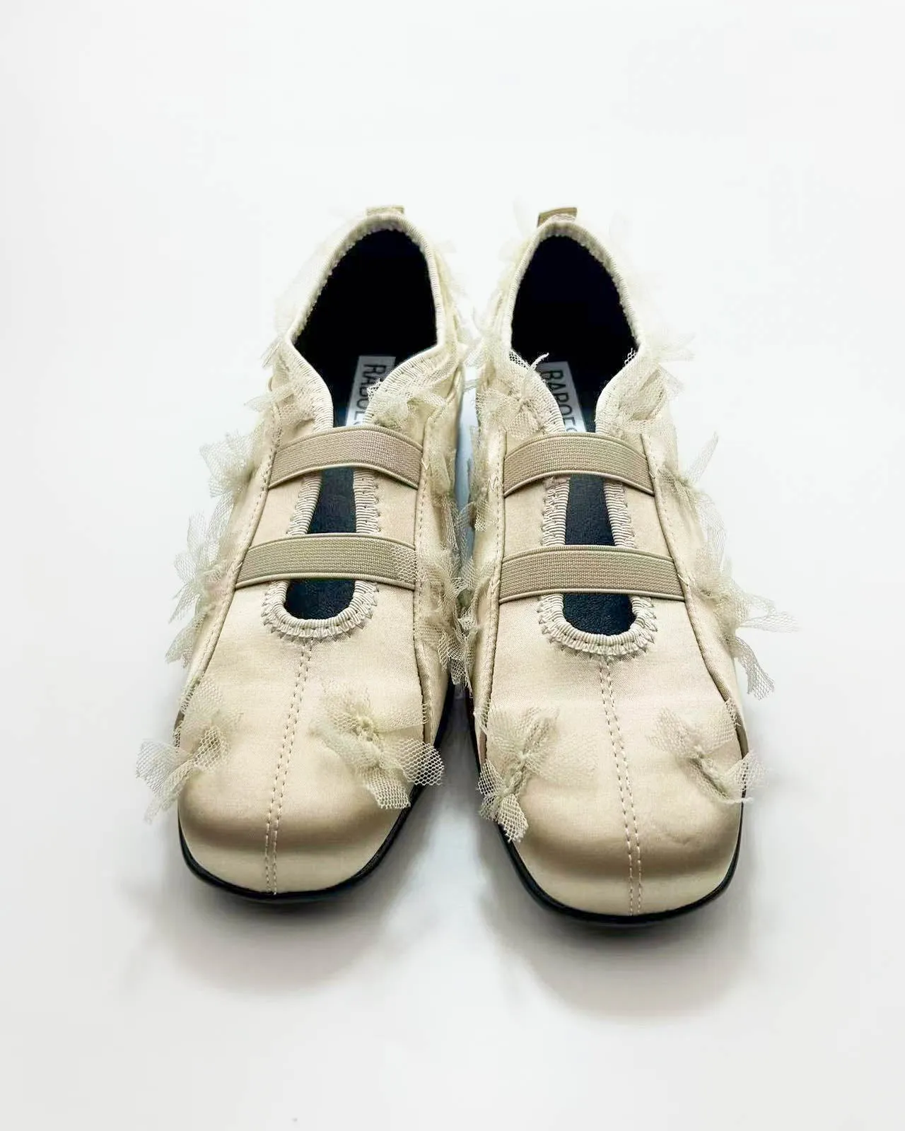 Satin Double Straps Ballet Sneakers sold by Raboesy