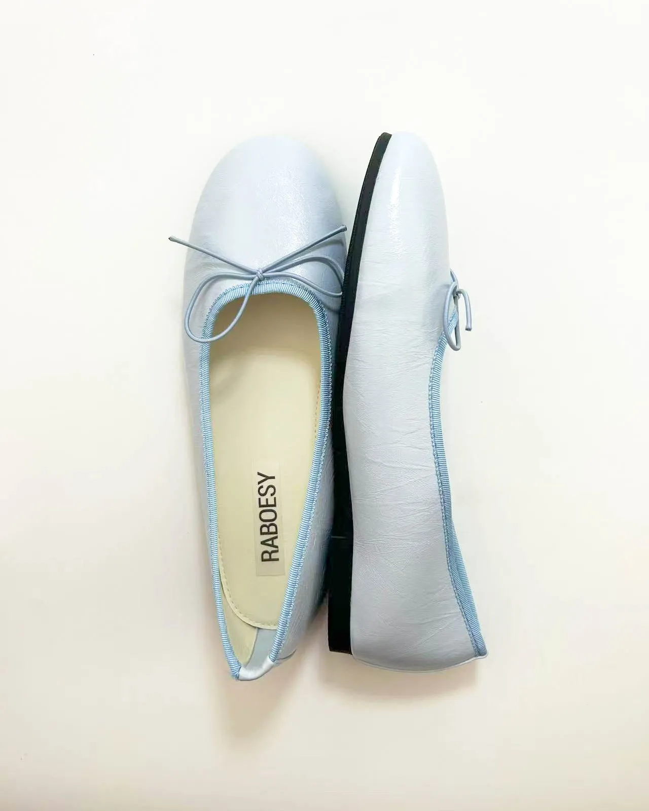Round Toe Tie Bow Ballet Flats sold by Raboesy product image thumbnail 2