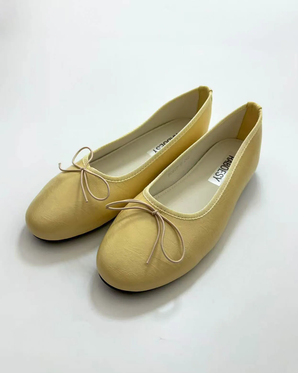 Round Toe Tie Bow Ballet Flats sold by Raboesy product image thumbnail 3