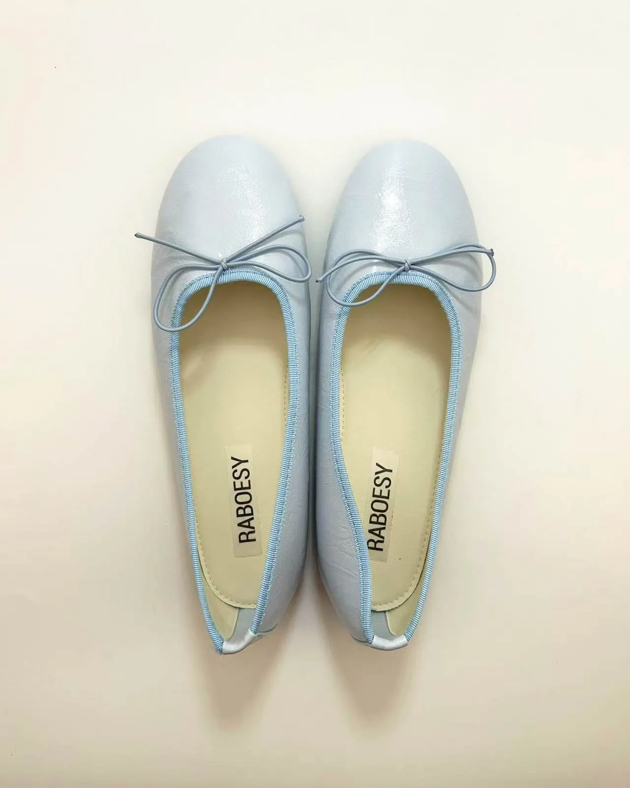 Round Toe Tie Bow Ballet Flats sold by Raboesy product image thumbnail 5
