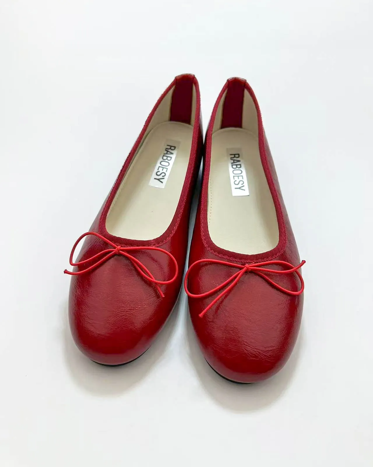 Round Toe Tie Bow Ballet Flats sold by Raboesy product image thumbnail 4