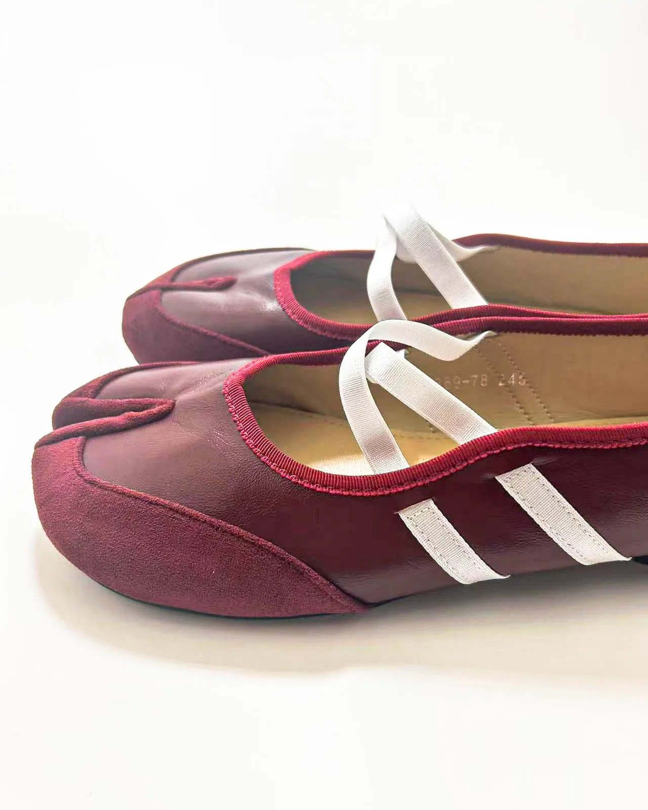 Cross Straps Tabi Ballet Sneakers sold by Raboesy product image thumbnail 2