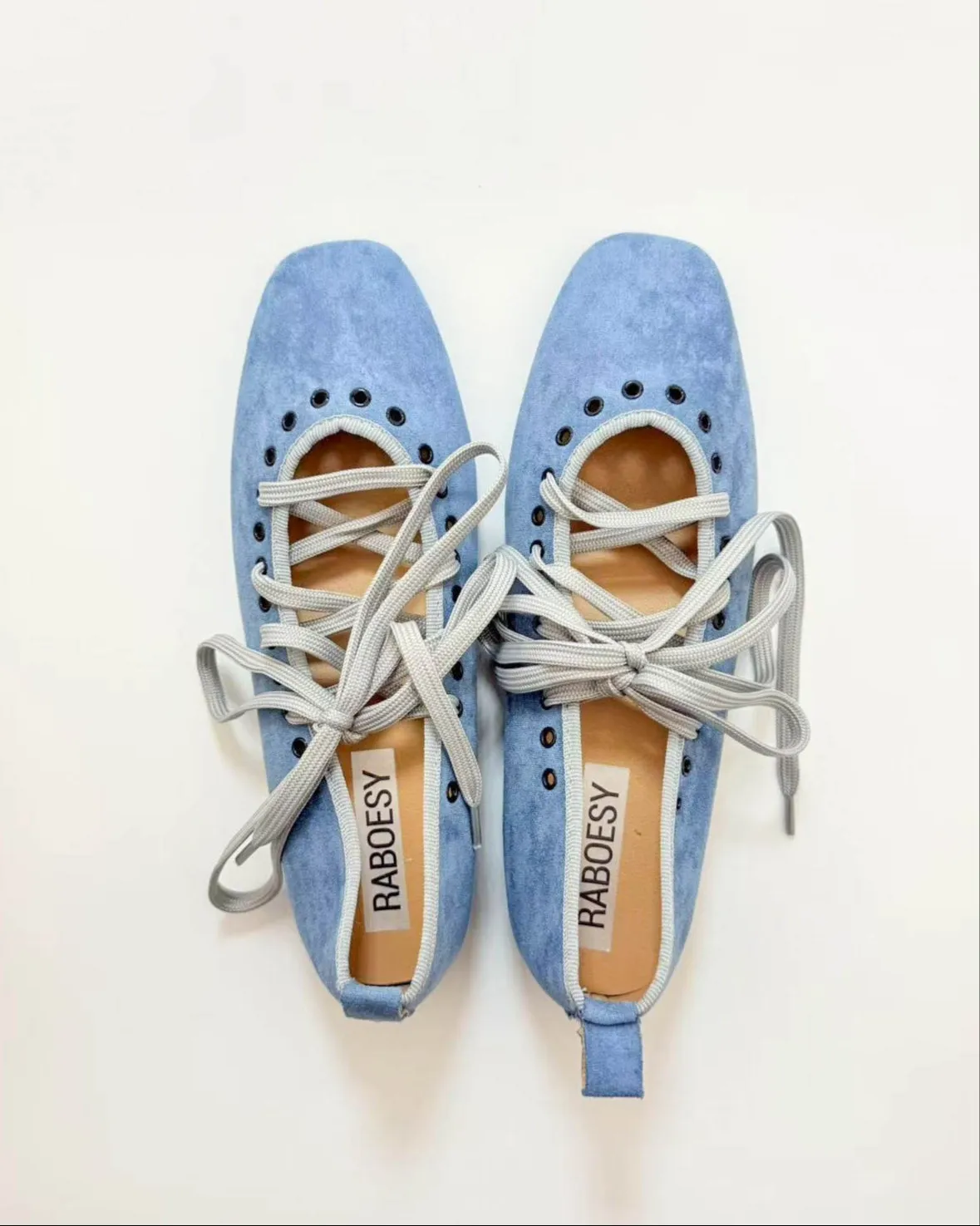 Elevator Lace Up Ballet Flats sold by Raboesy product image thumbnail 3