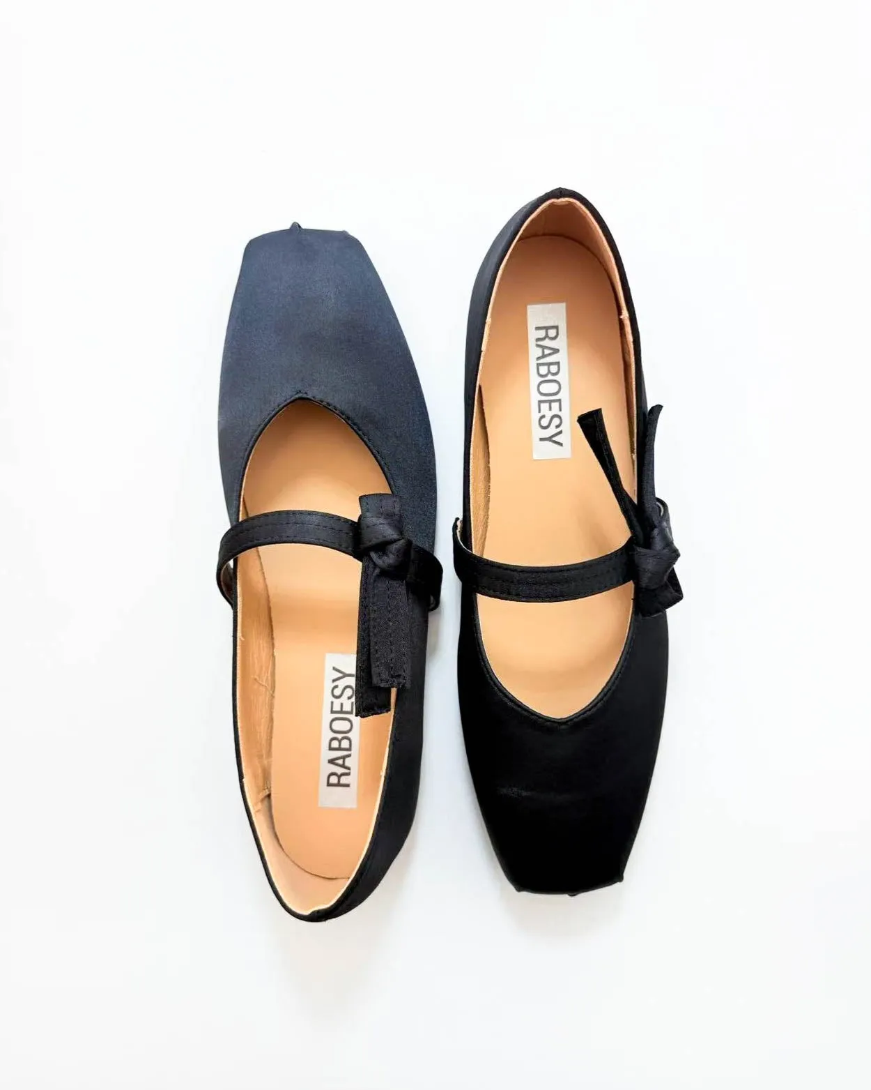 Satin Bow Strap Ballet Flats sold by Raboesy product image thumbnail 2