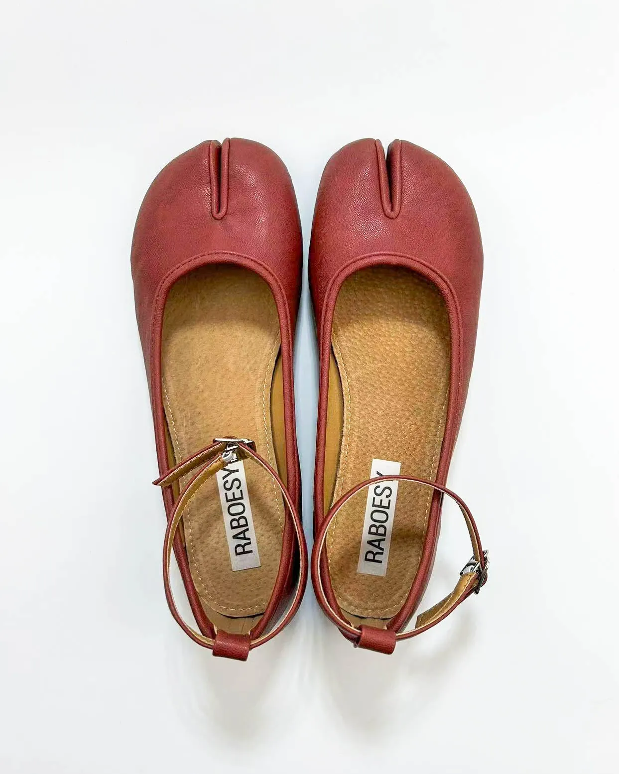 Ankle Strap Tabi Flats sold by Raboesy