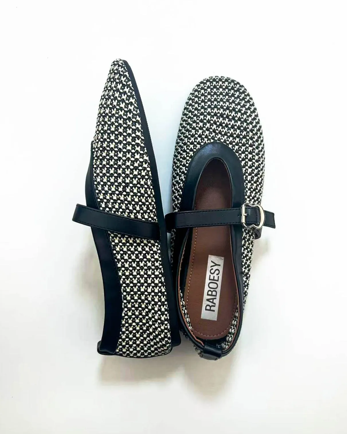 Knitted Round Toe Mary Janes sold by Raboesy product image thumbnail 3