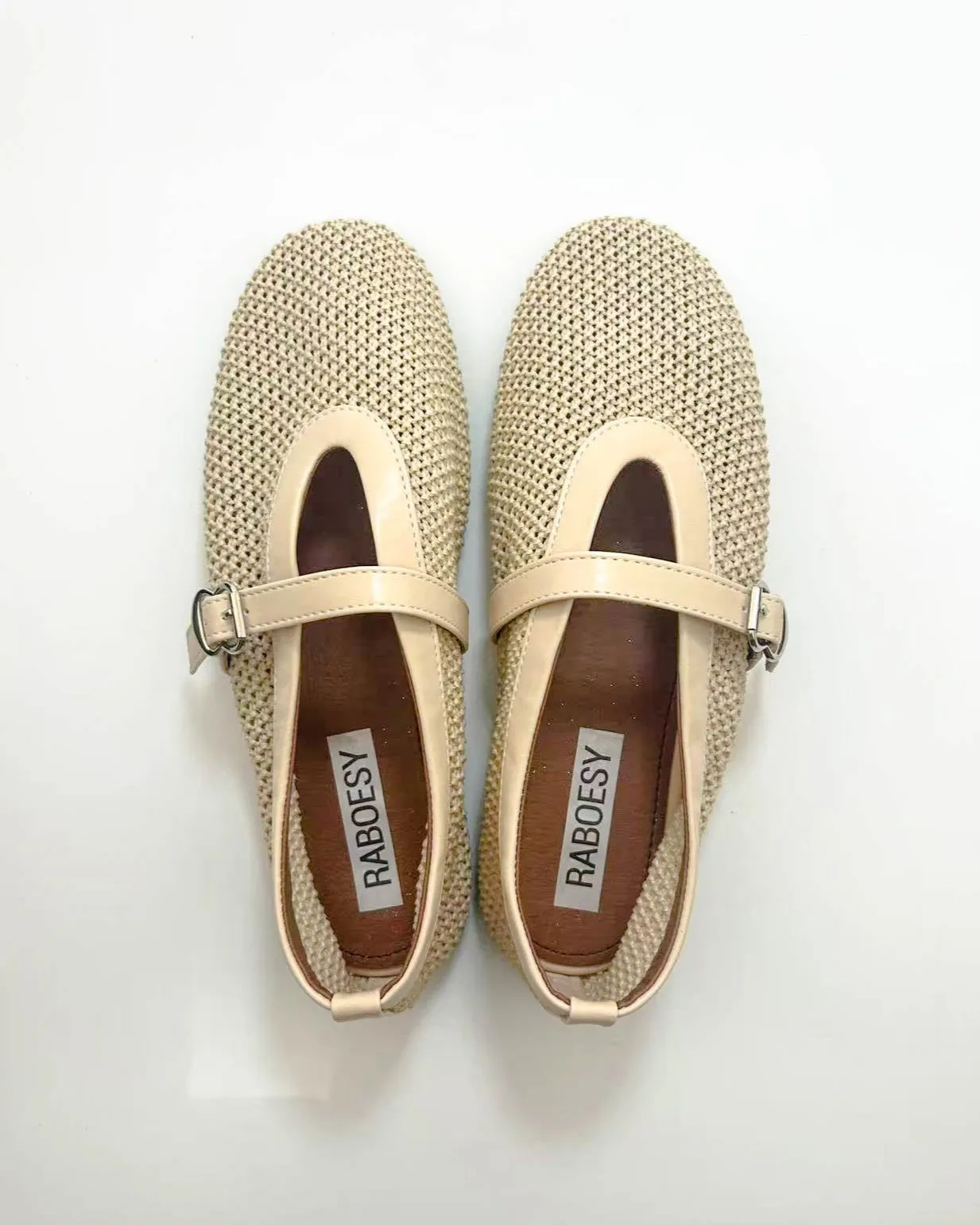 Knitted Round Toe Mary Janes sold by Raboesy