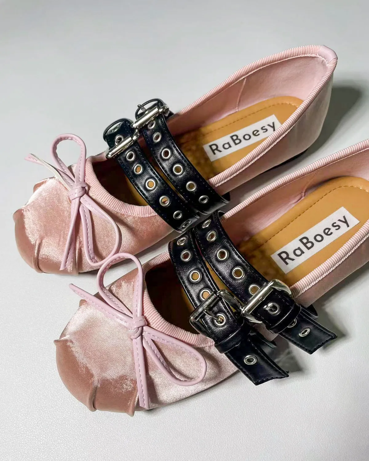 Satin Double Straps Ballet Flats sold by Raboesy product image thumbnail 5