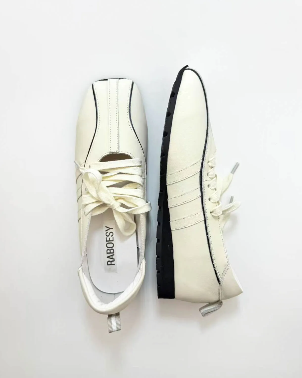 Plain Toe Tied Ballet Sneakers sold by Raboesy
