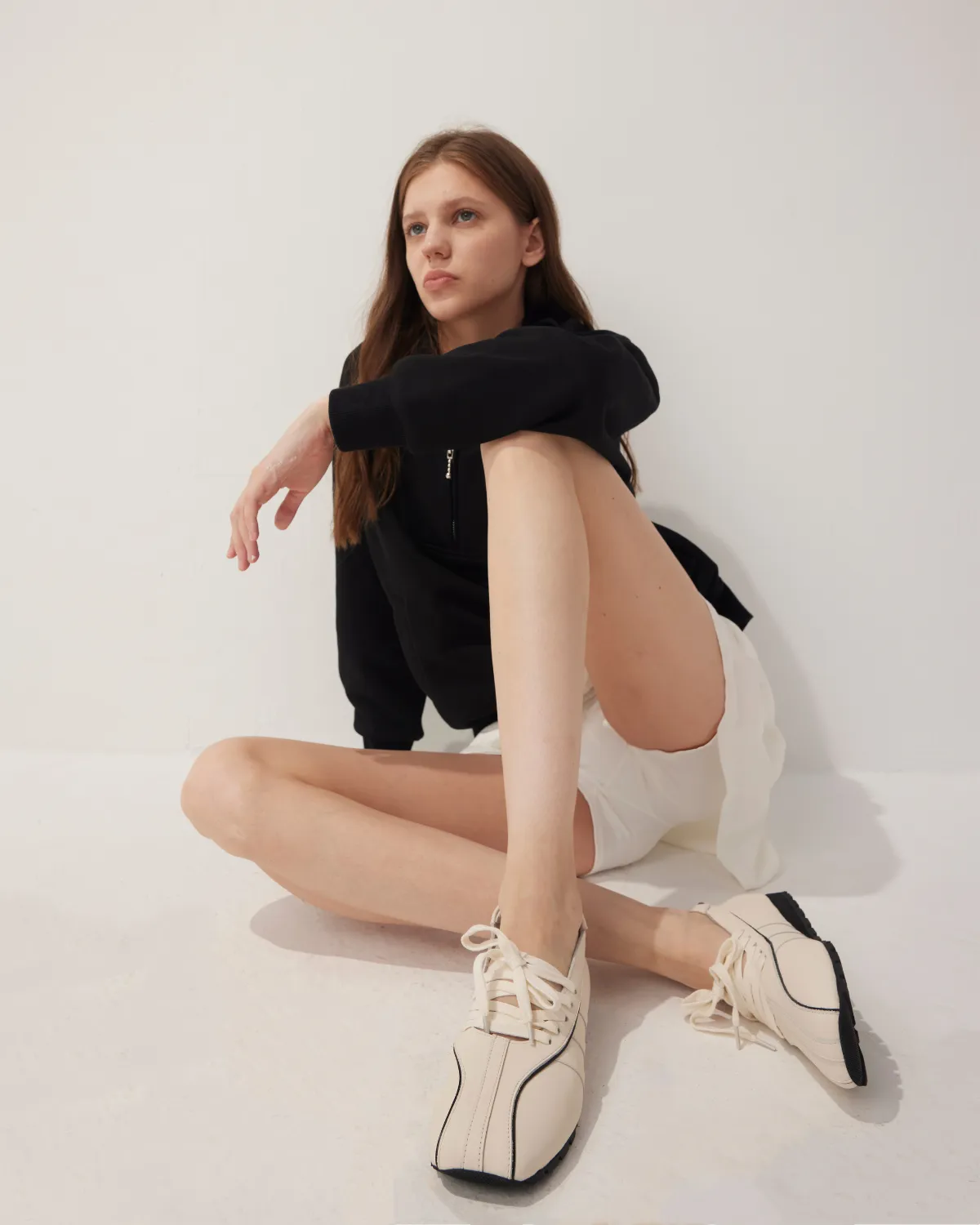 Plain Toe Tied Ballet Sneakers sold by Raboesy product image thumbnail 2