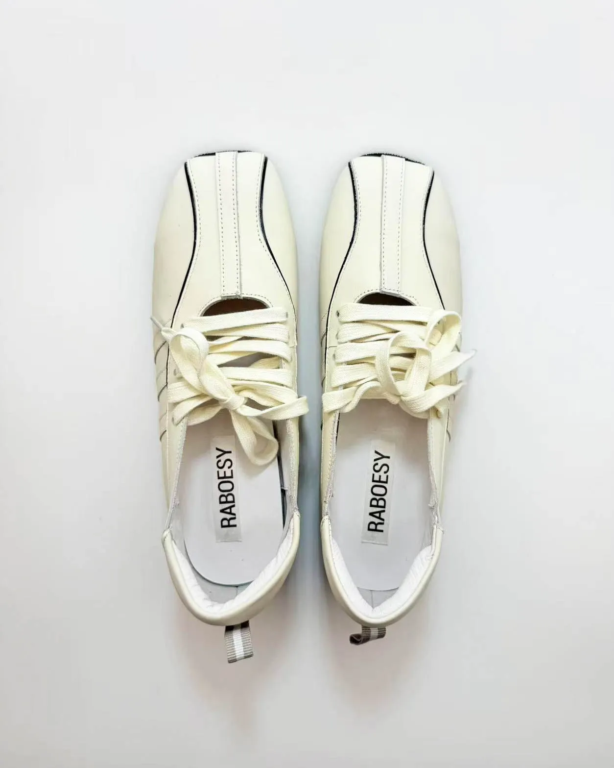 Plain Toe Tied Ballet Sneakers sold by Raboesy product image thumbnail 3