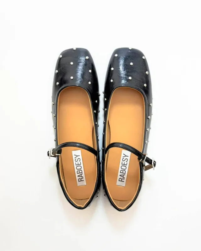 Studded Mary Jane Flats sold by Raboesy