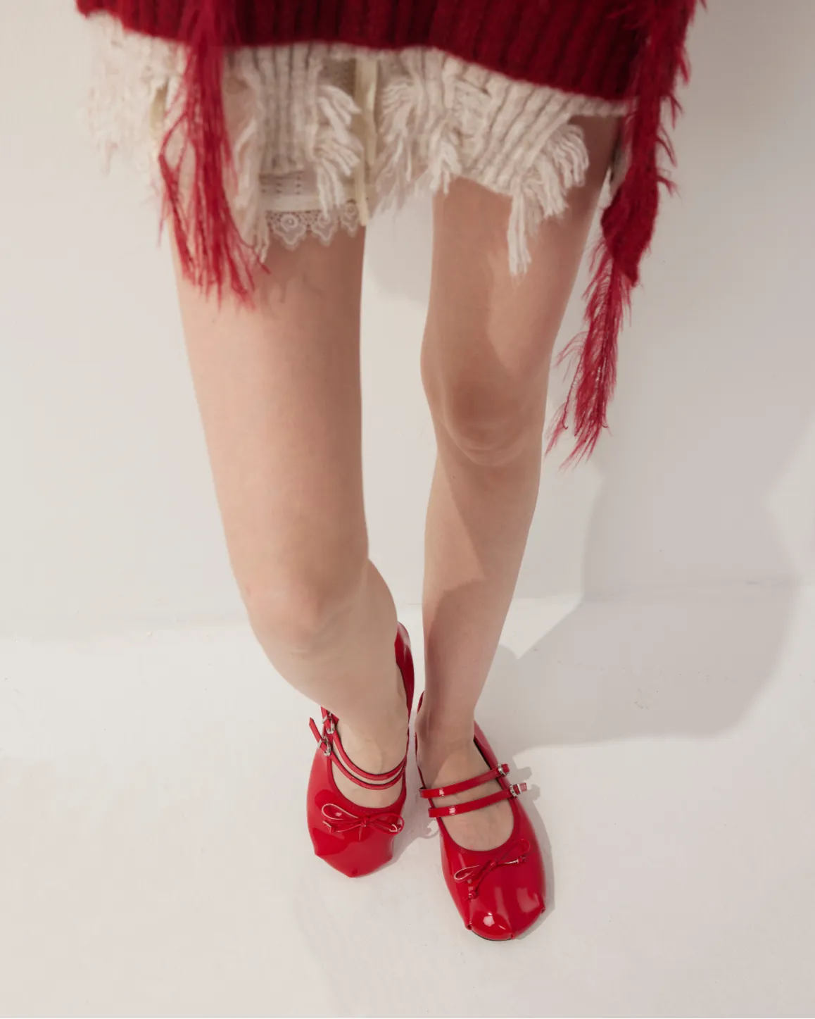 Foldable Double Straps Ballet Flats sold by Raboesy product image thumbnail 2