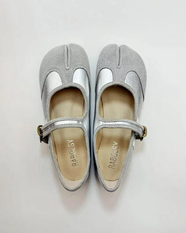 Patchwork Tabi Mary Jane Sneakers sold by Raboesy