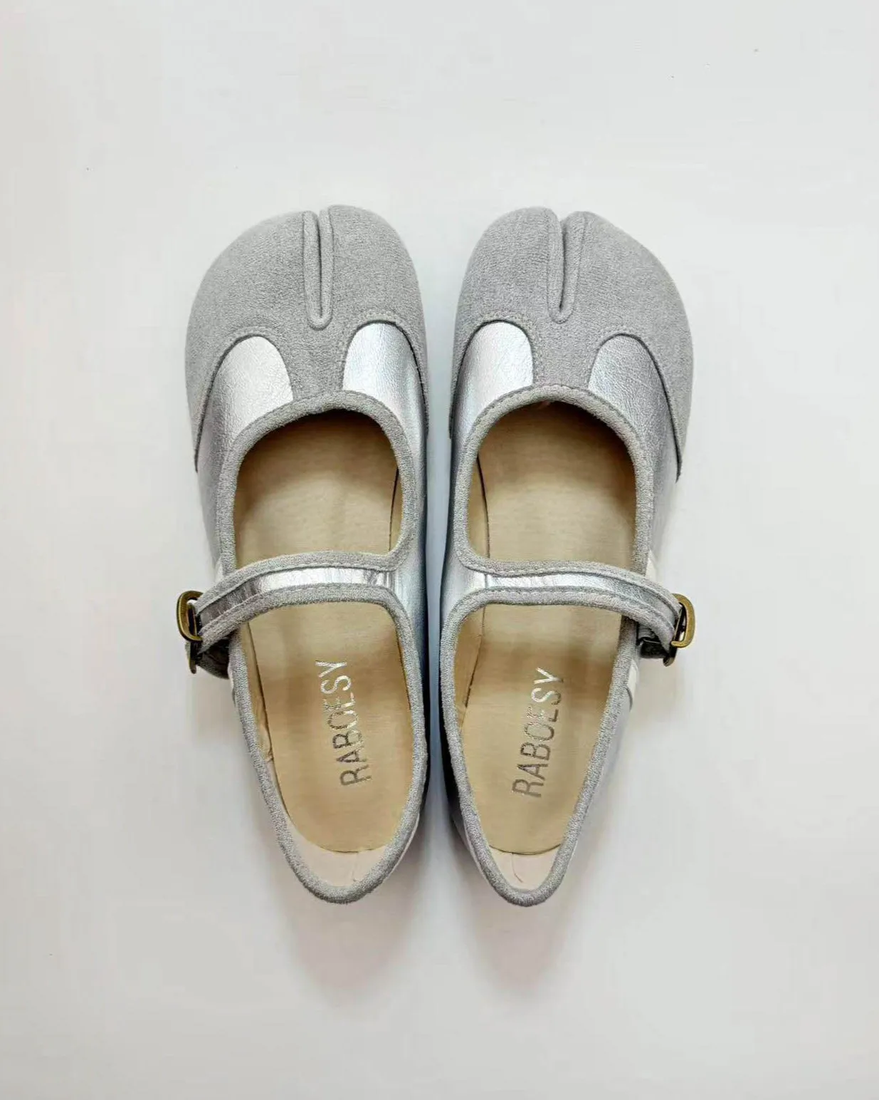 Patchwork Tabi Mary Jane Sneakers sold by Raboesy