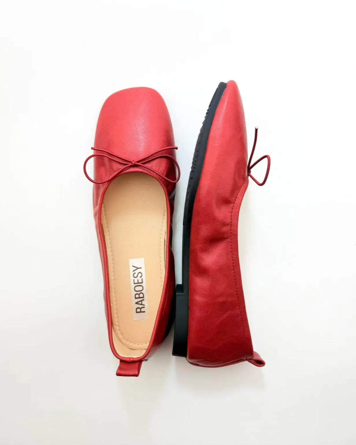 Foldable Bow Tie Ballet Flats sold by Raboesy product image thumbnail 2