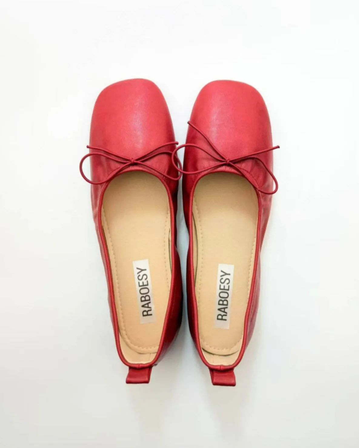 Foldable Bow Tie Ballet Flats sold by Raboesy