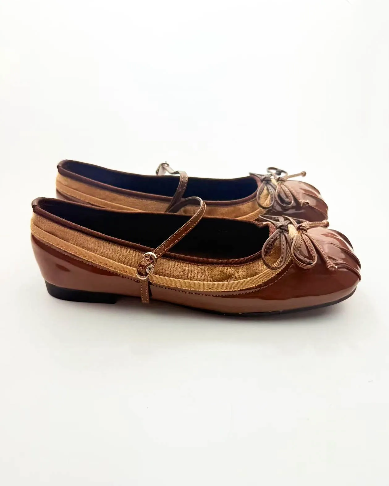 Double Tie Bow Ballet Flats sold by Raboesy product image thumbnail 2