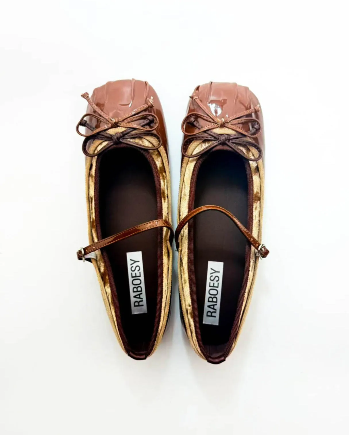 Double Tie Bow Ballet Flats sold by Raboesy