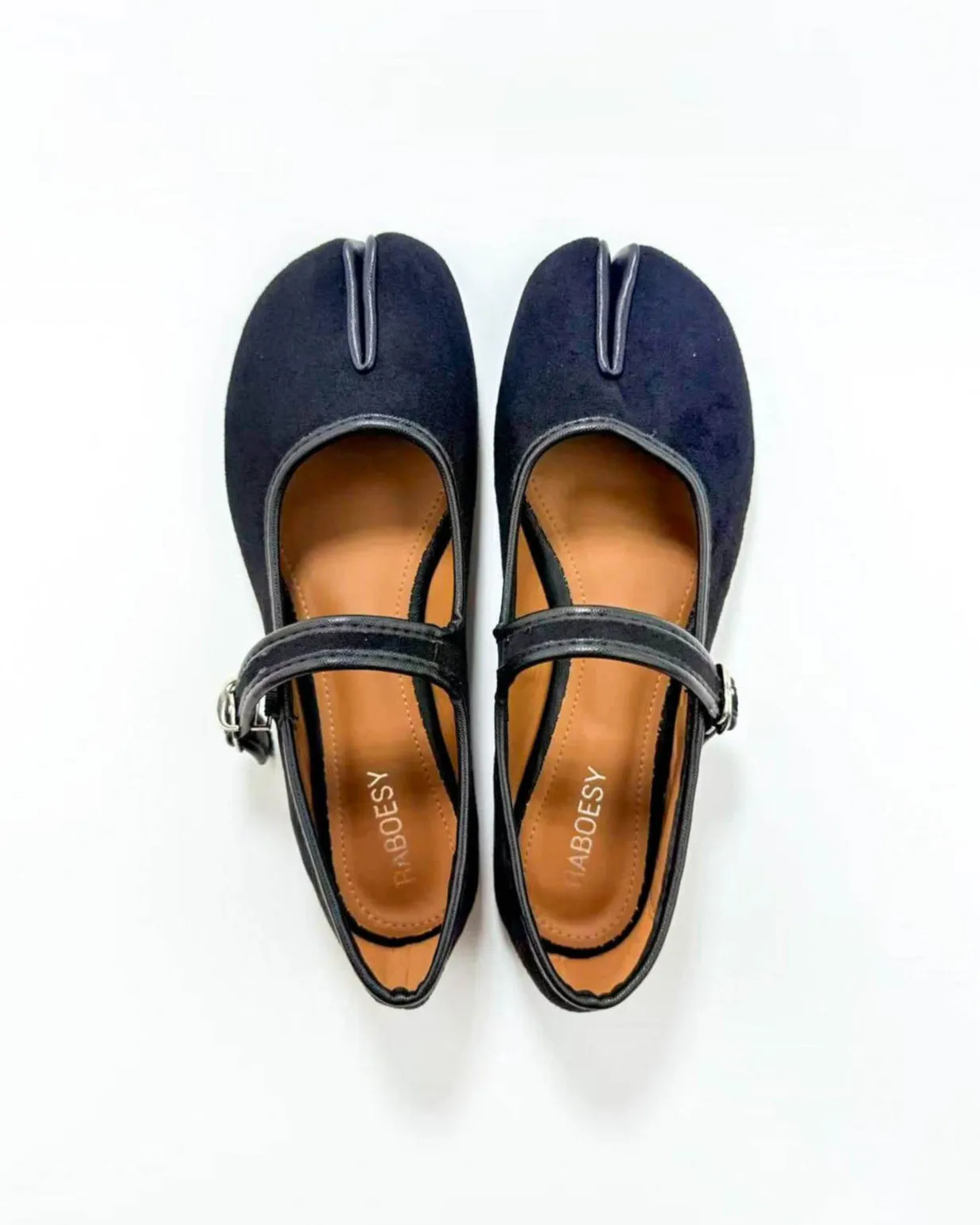 Suede Tabi Mary Jane Flats sold by Raboesy