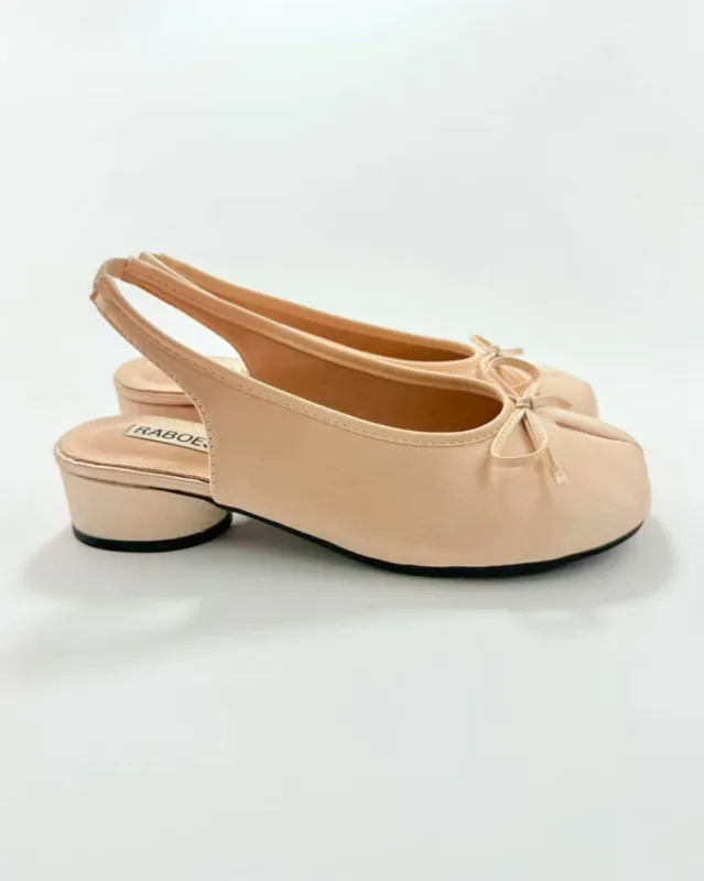 Tie Bow Slingback Tabi Pumps sold by Raboesy