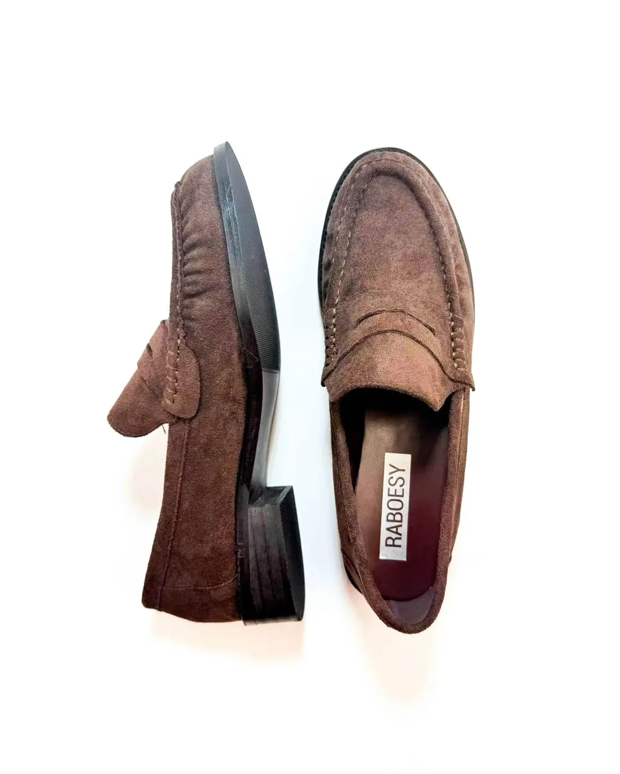 Suede Wrinkle Round Toe Loafers sold by Raboesy product image thumbnail 4